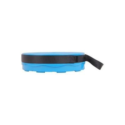 Outdoor PP Folding Telescopic Stool Sea Blue And Black 26 x 7.5 x 26cm