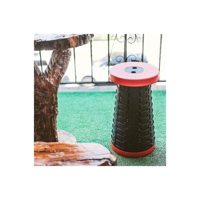 Retractable Telescopic Portable Stool Black/Red