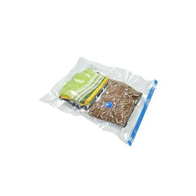 Vacuum Seal Compressed Organizer Transparent&Blue 24.5x18x3cm