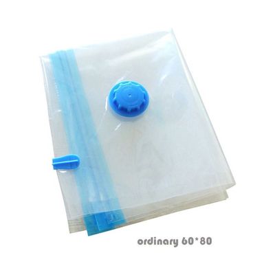 Space Saving Vacuum Sealed Transparent Compression Pouch Clear/Blue