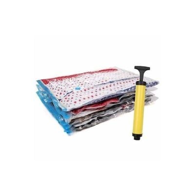 6-Piece Vacuum Storage Bag Set Clear 70x50cm