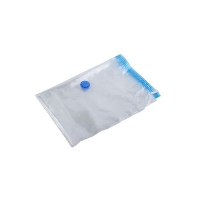 Large Vacuum Seal Compressed Organizer Transparent&Blue 24.5x18x3cm