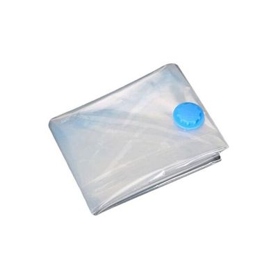 Space Saver Foldable Vacuum Seal Compressed Organizer Bag Transparent 60*50*1centimeter