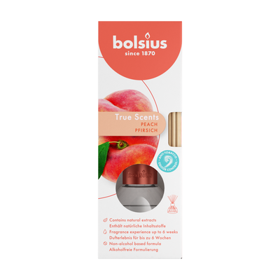 Bolsius True Scents Anti-Tobacco Peach Fragrance Diffuser, 45ml