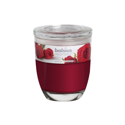 Bolsius Aromatic Rose Candle in Glass - Scented - 80/70mm