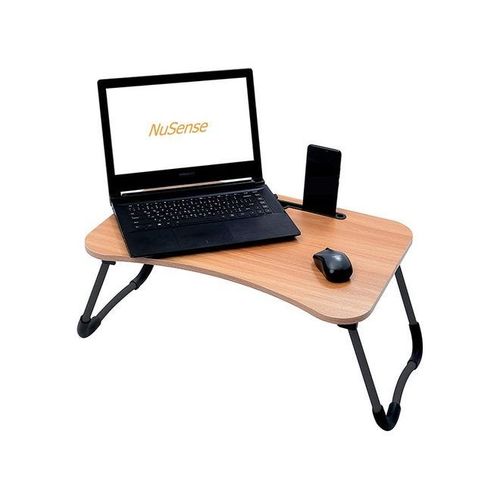 Multi-Purpose Laptop Table With Dock Stand Beige/Black