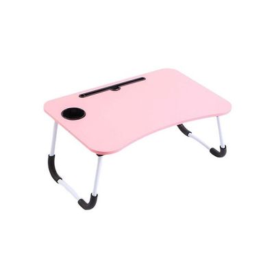 Multipurpose Laptop And Tablet Table Pink