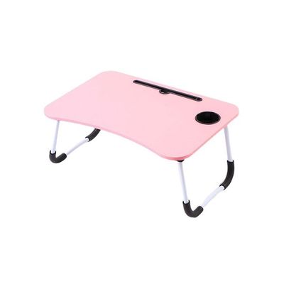 Multipurpose Laptop And Tablet Table Pink