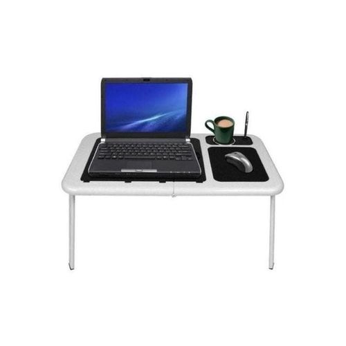 Portable Laptop Table With Cooling Fan Black/White