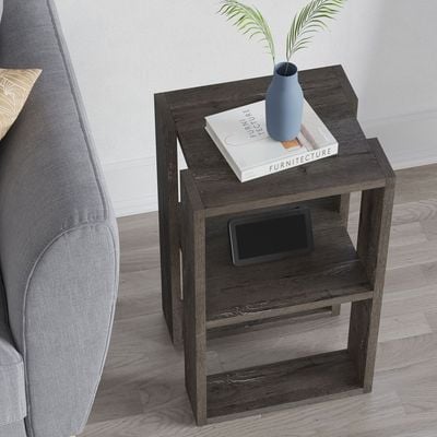 Mourah Lonie Nightstand - Dark Coffee - 2 Years Warranty