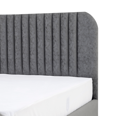 Alana 180x200 King Platform Bed - Grey