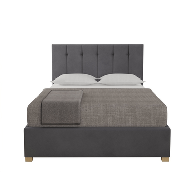 Connor 150x200 Queen Upholstered Bed - Grey