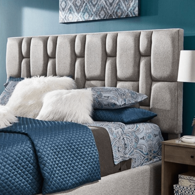Estella 150x200 Queen Premium Upholstered Bed - Beige