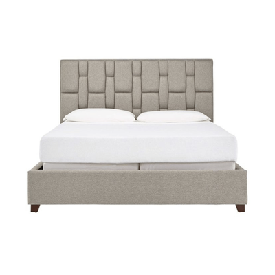 Estella 200x200 Super King Premium Upholstered Bed - Beige