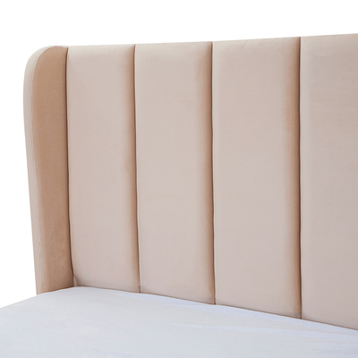 Grace 200x200 Super King Upholstered Bed - Beige