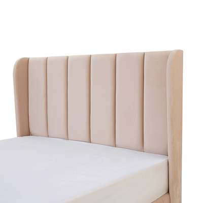 Grace 200x200 Super King Upholstered Bed - Beige