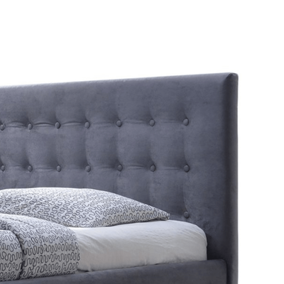 Nixon 200x200 Super King Premium Tufted Bed - Grey