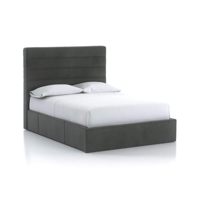Royale 90x200 Single Premium Tufted Bed - Black