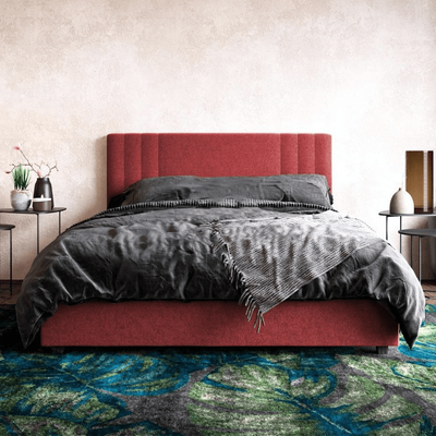 Superior 150x200 Queen Upholstered Bed - Red