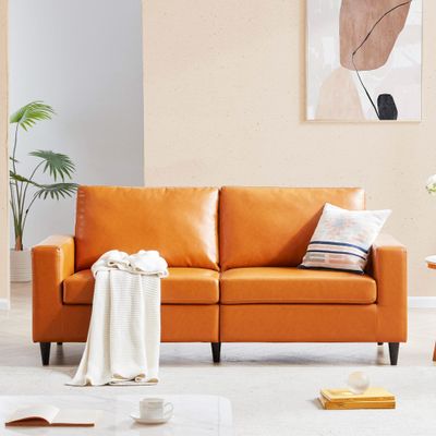 Berlin 3 Seater Sofa - Orange
