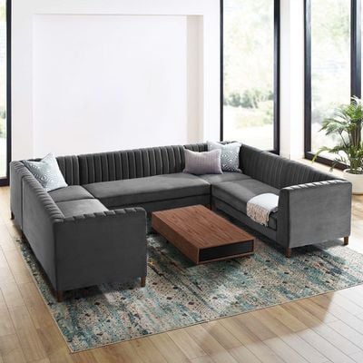Bluet 8 Seater Sectional Sofa - Grey
