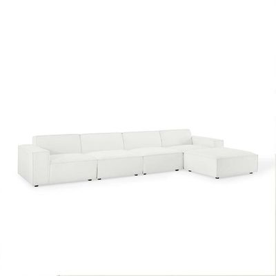 Boulevards 5 Seater Sectional Sofa - White
