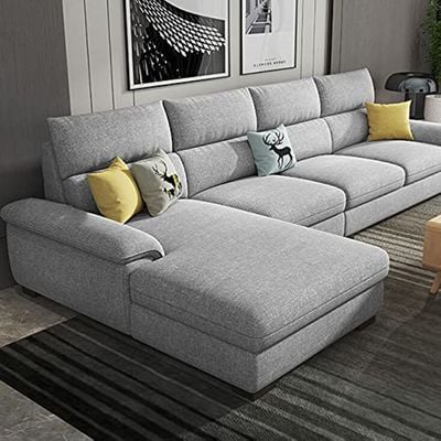 Chester 4 Seater Sectional Sofa - Grey
