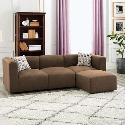 Coby 4 Seater Sectional Sofa - Brown
