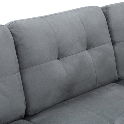 Abella 7 Seater Sectional Sofa - Grey