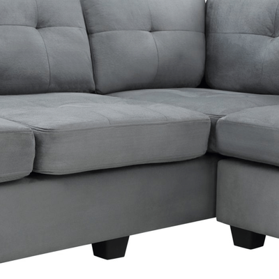 Abella 7 Seater Sectional Sofa - Grey