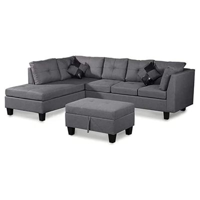 Catriona 5 Seater Sectional Sofa - Grey
