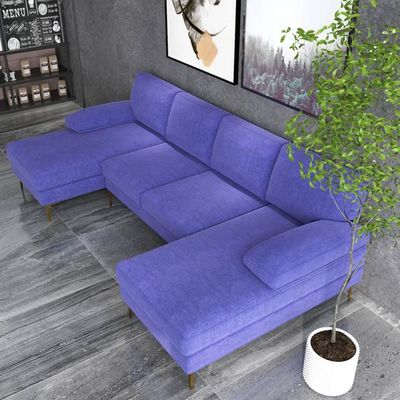Leisure 4 Seater Sectional Sofa - Blue
