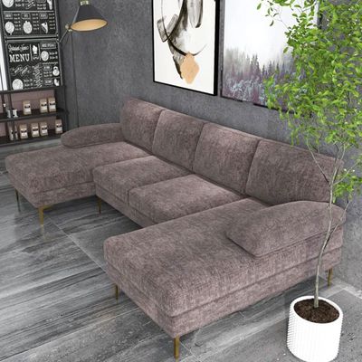 Leisure 4 Seater Sectional Sofa - Beige
