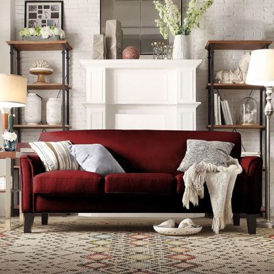 Hellis Classic 3 Seater Sofa - Red
