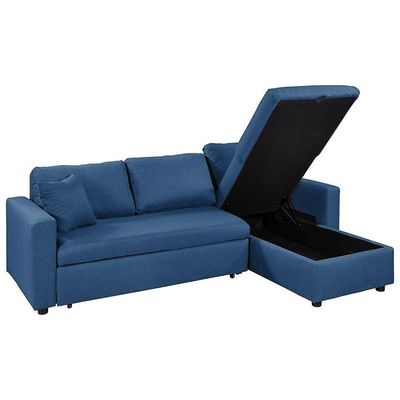 Hunter 3 Seater Diwan Sofa Cum Bed - Blue
