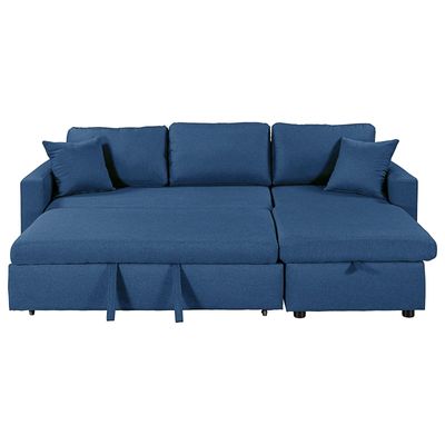 Hunter 3 Seater Diwan Sofa Cum Bed - Blue
