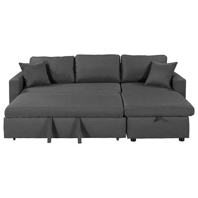 Hunter 3 Seater Diwan Sofa Cum Bed - Grey
