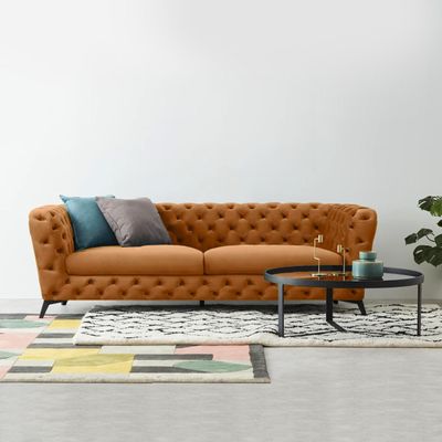 Leondar 3-Seater Sofa - Orange

