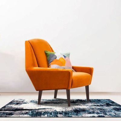 Aabrina 1 Seater Velvet Sofa - Orange