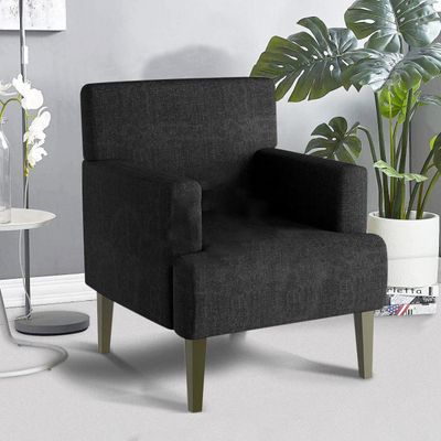 Cochrane 1 Seater Fabric Sofa - Black