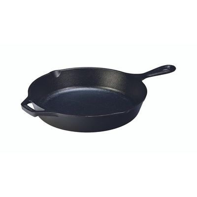 Lodge Pre-Seasoned Cast Iron Round Skillet/Frying Pan 30.5 Cm - Black