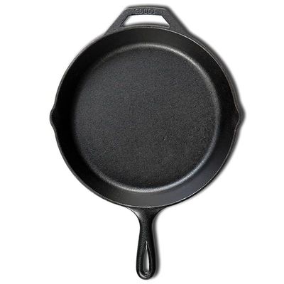 Lodge Pre-Seasoned Cast Iron Round Skillet/Frying Pan 30.5 Cm - Black