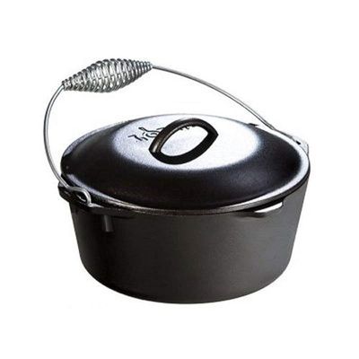 Lodge 5 Quart Cast Iron Dutch Oven - Black