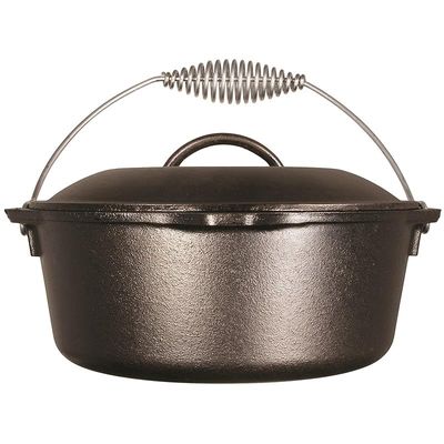 Lodge 5 Quart Cast Iron Dutch Oven - Black