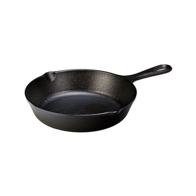 Lodge Pre-Seasoned Cast Iron Round Skillet/Frying Pan 20.3 Cm - Black