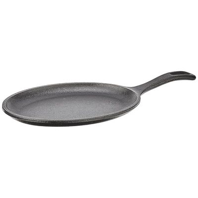 Lodge Cast Iron Oval Serving Griddle - Black