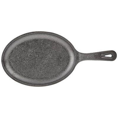 Lodge Cast Iron Oval Serving Griddle - Black