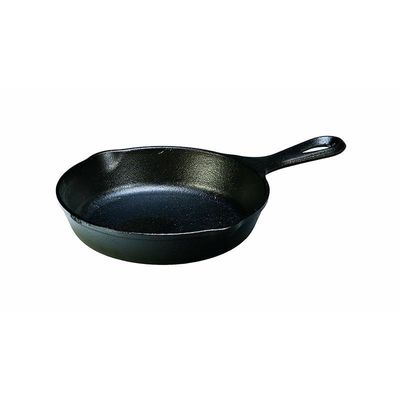 Lodge Cast Iron Pre-Seasoned Round Skillet/Frying Pan - Black, 6.5 Inch - Black