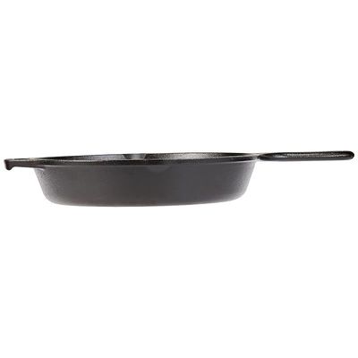 Lodge Cast Iron Pre-Seasoned Round Skillet/Frying Pan - Black, 6.5 Inch - Black