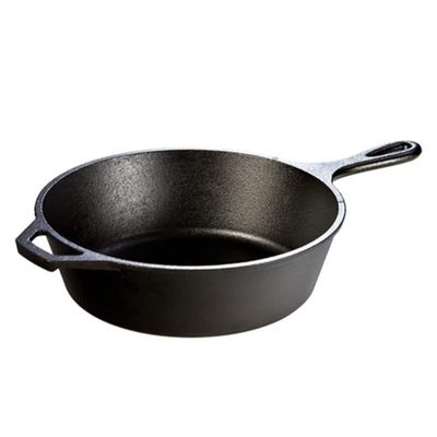 Lodge Cast Iron Deep Skillet, Pre-Seasoned, 10.25 Inch